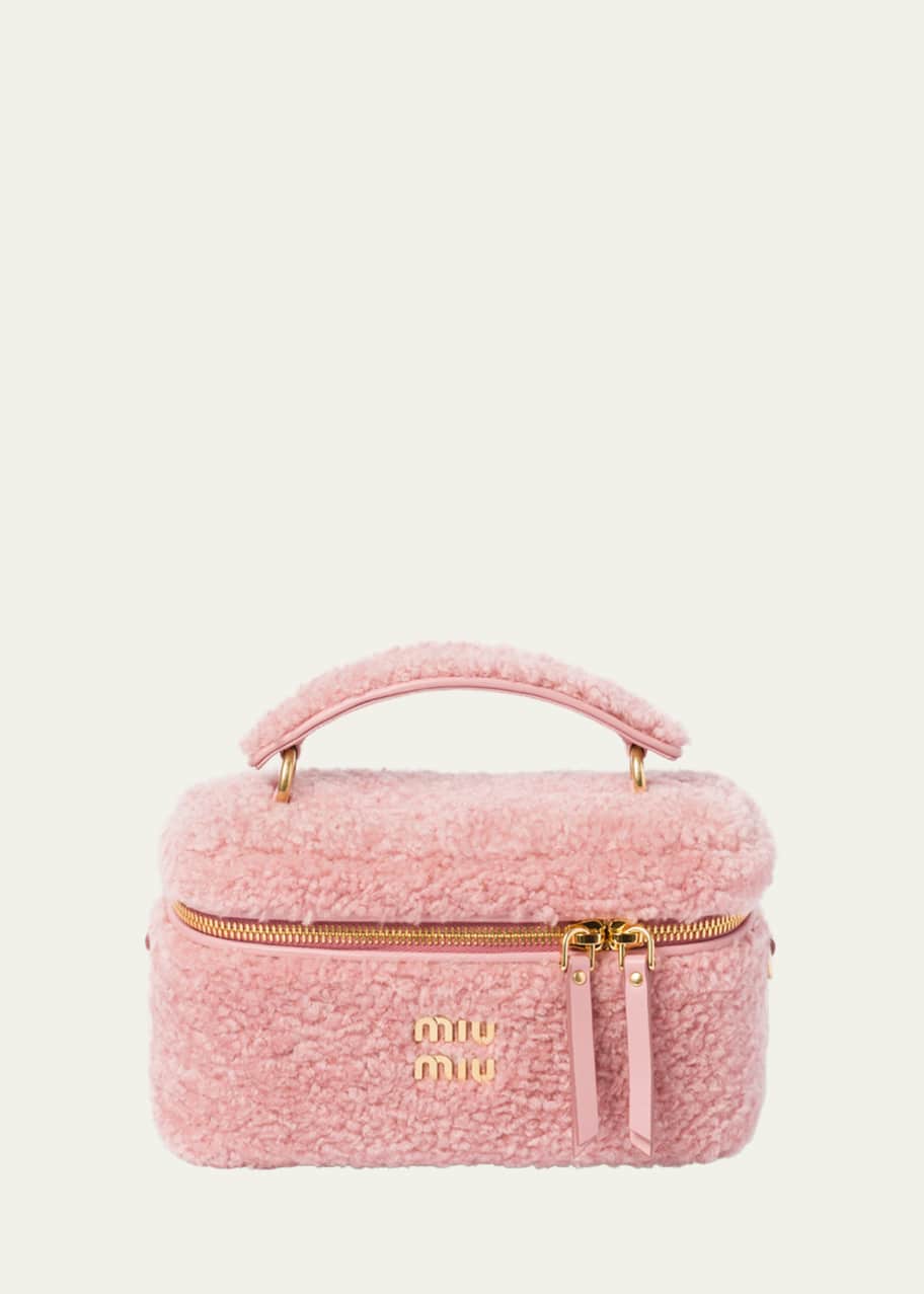Miu Miu Montone Shearling Top-Handle Bag - Bergdorf Goodman