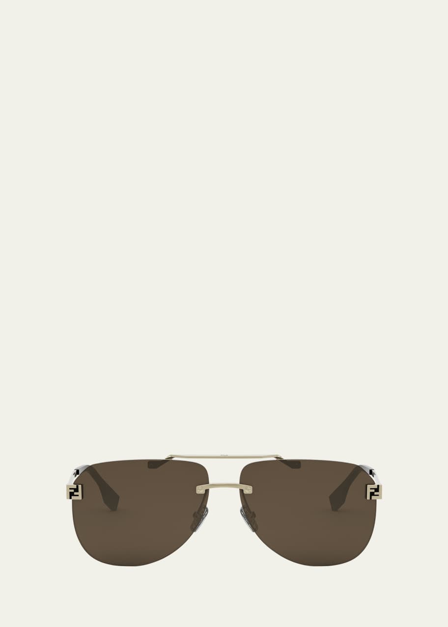 Image 1 of 1: Men's Sky Monogram Metal Sunglasses