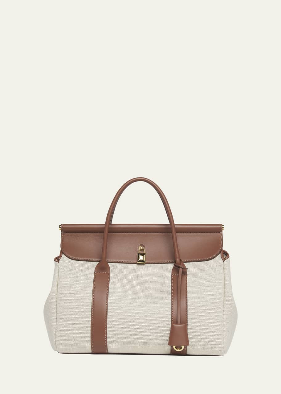 Loro Piana☆新品タグ付き☆本日限定価格！ Loro Piana Loom 32 Canvas Top-Handle Bag - Bergdorf Goodman
