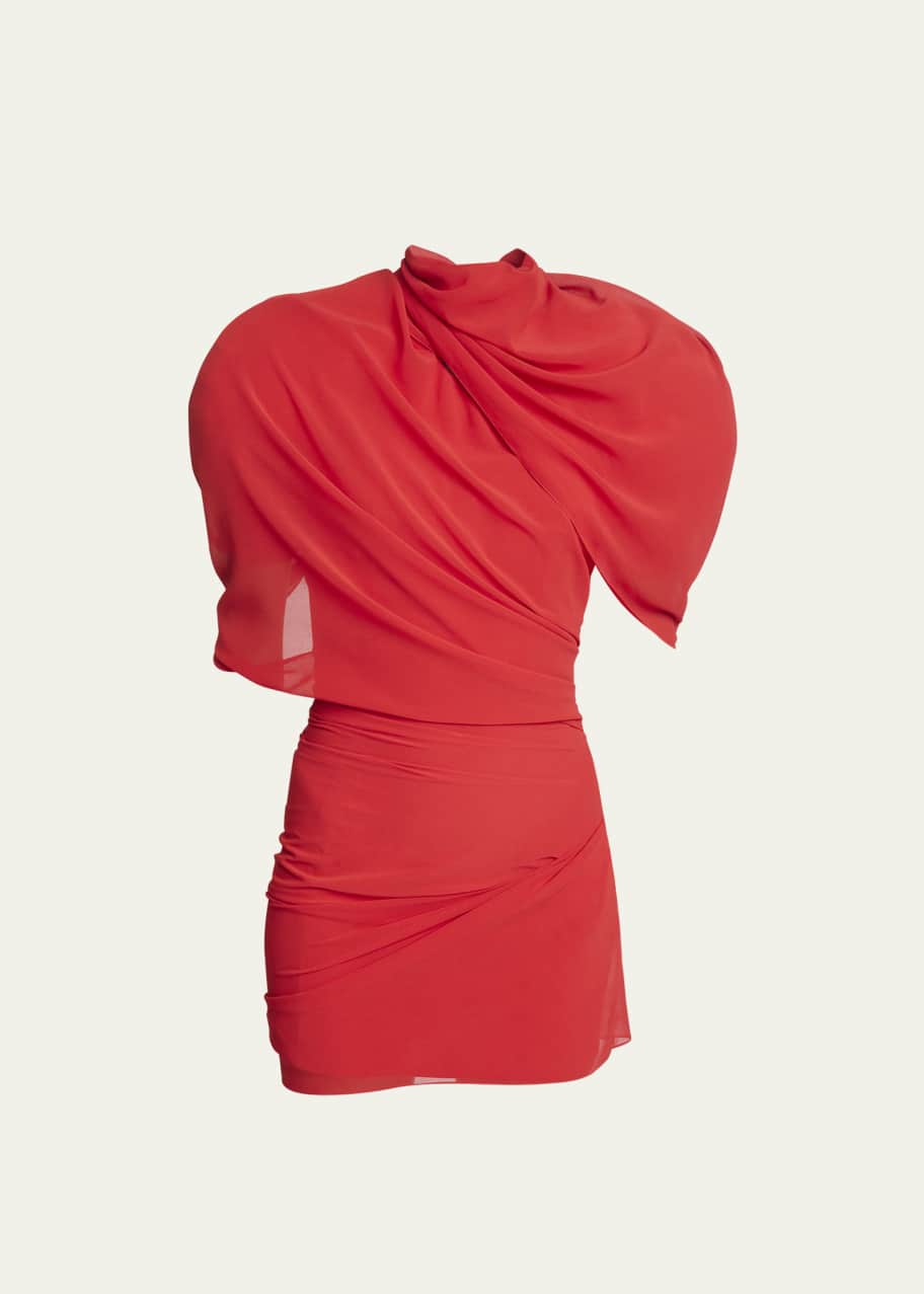 Image 1 of 1: La Robe Castagna Draped Mini Dress