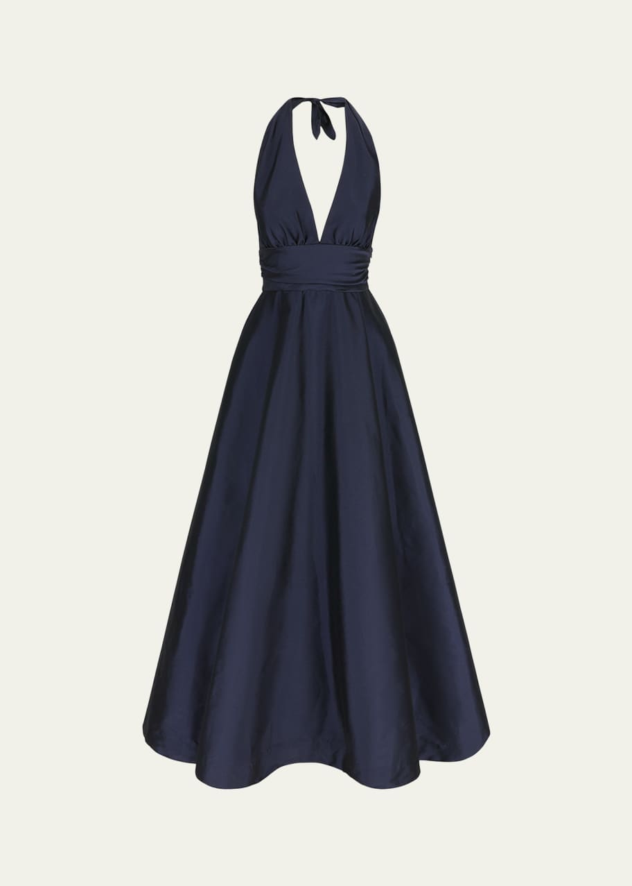 Image 1 of 1: Monroe Halter Flared Gown