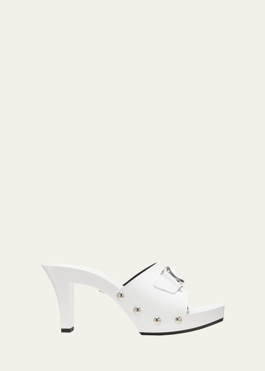 Image 1 of 1: Medusa Leather Mule Sandals