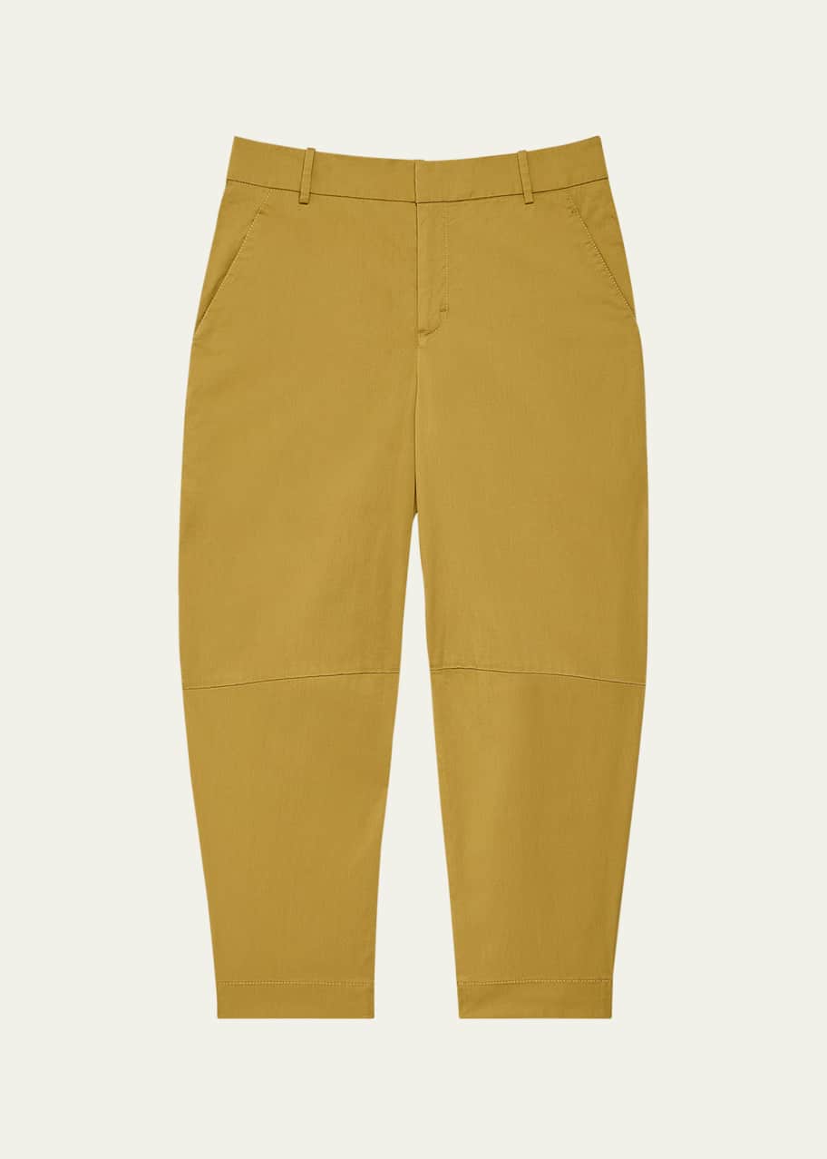 Image 1 of 1: Curved Chino Cropped Pants