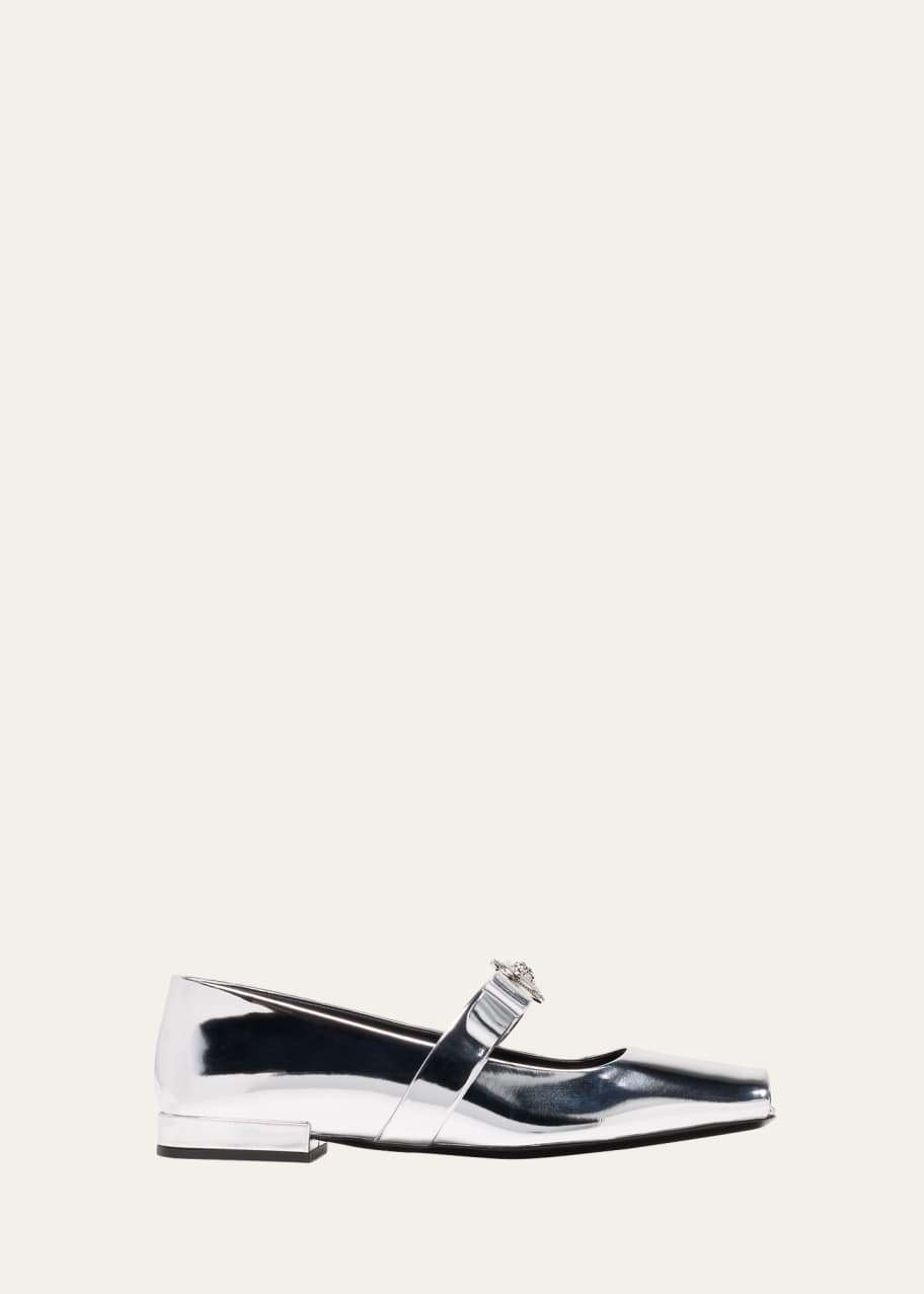 Image 1 of 1: Gianni Ribbon Mary Jane Ballerina Flats
