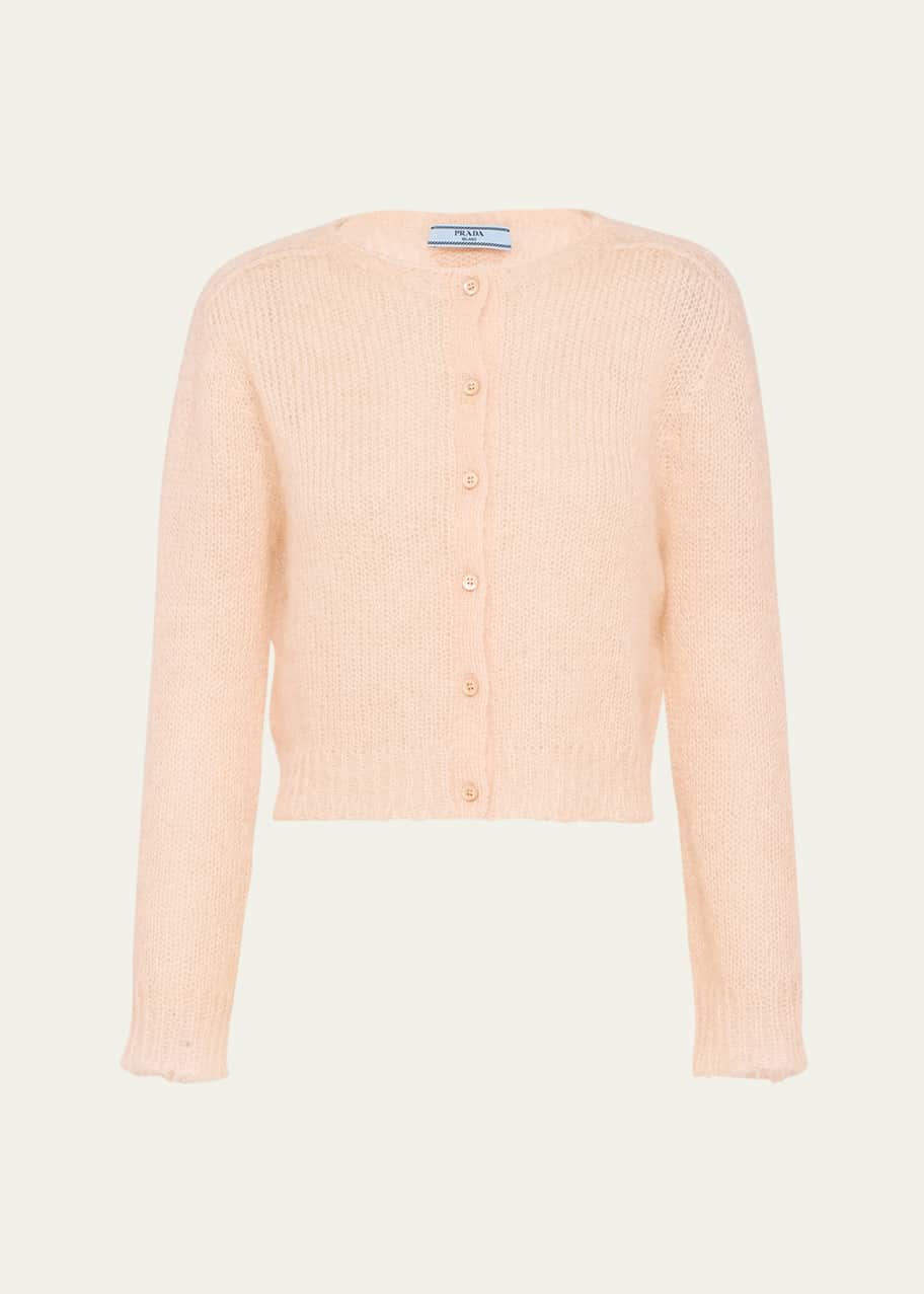 タイムセール 半額 Prada Mohair Knit Cardigan - Bergdorf Goodman トップス