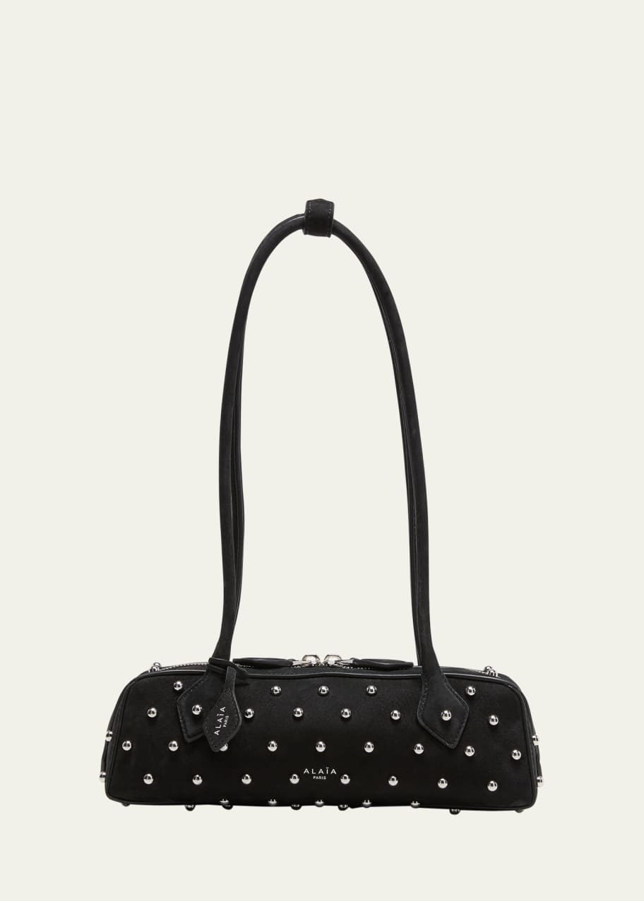 ALAIA Teckel Small Pearly Studded Shoulder Bag - Bergdorf