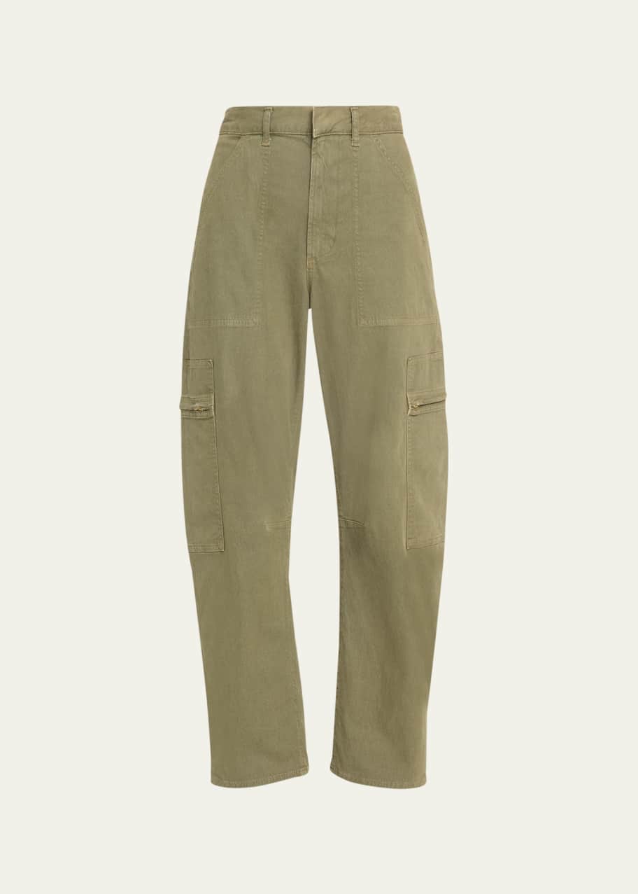 Image 1 of 1: Marcelle Straight Twill Cargo Pants