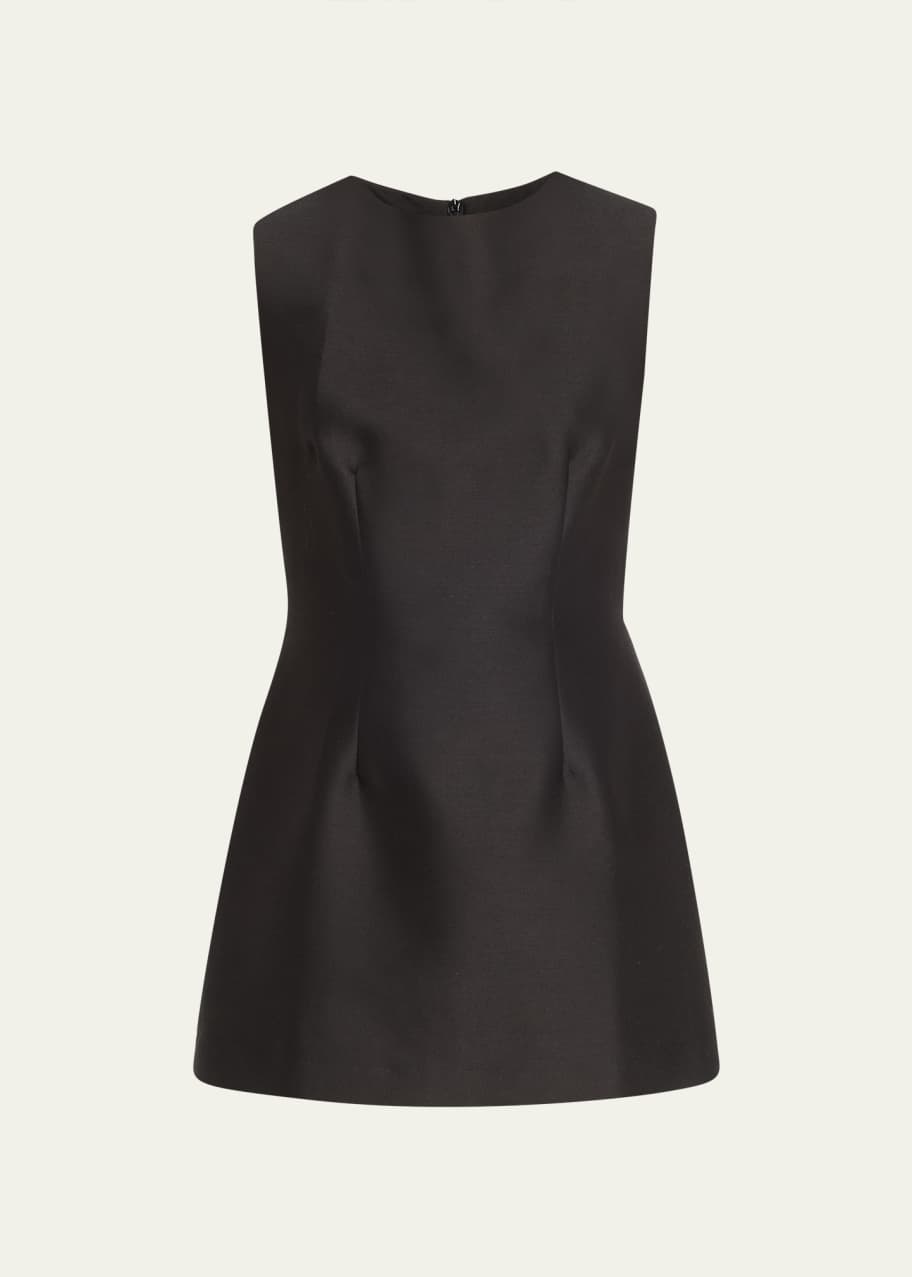 bergdorf goodman little black dress BEARE PARK Sleeveless Wool-Silk Mini Dress