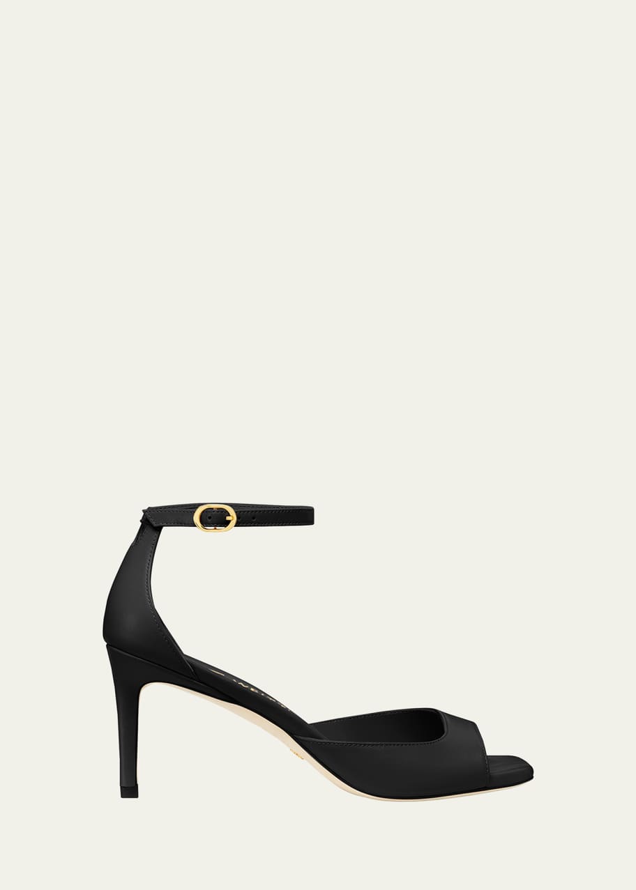 Image 1 of 1: Nudistia Leather Ankle-Strap Sandals