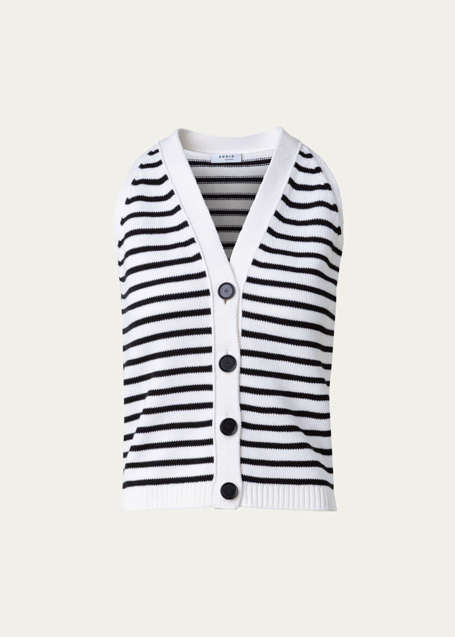 Image 1 of 1: Kodak Stripe Knit Halter Neck Top