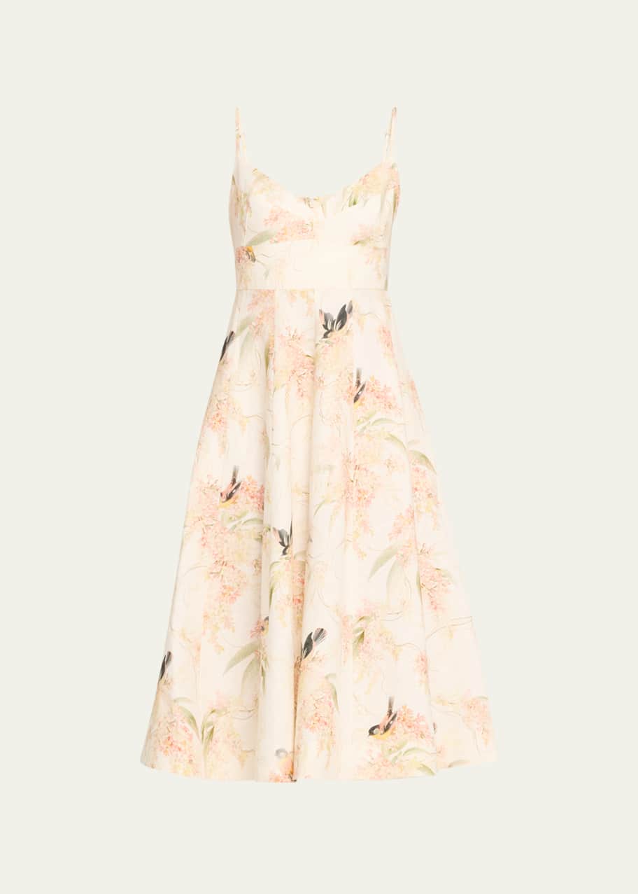 Zimmermann Picnic Floral Midi Dress - Bergdorf Goodman