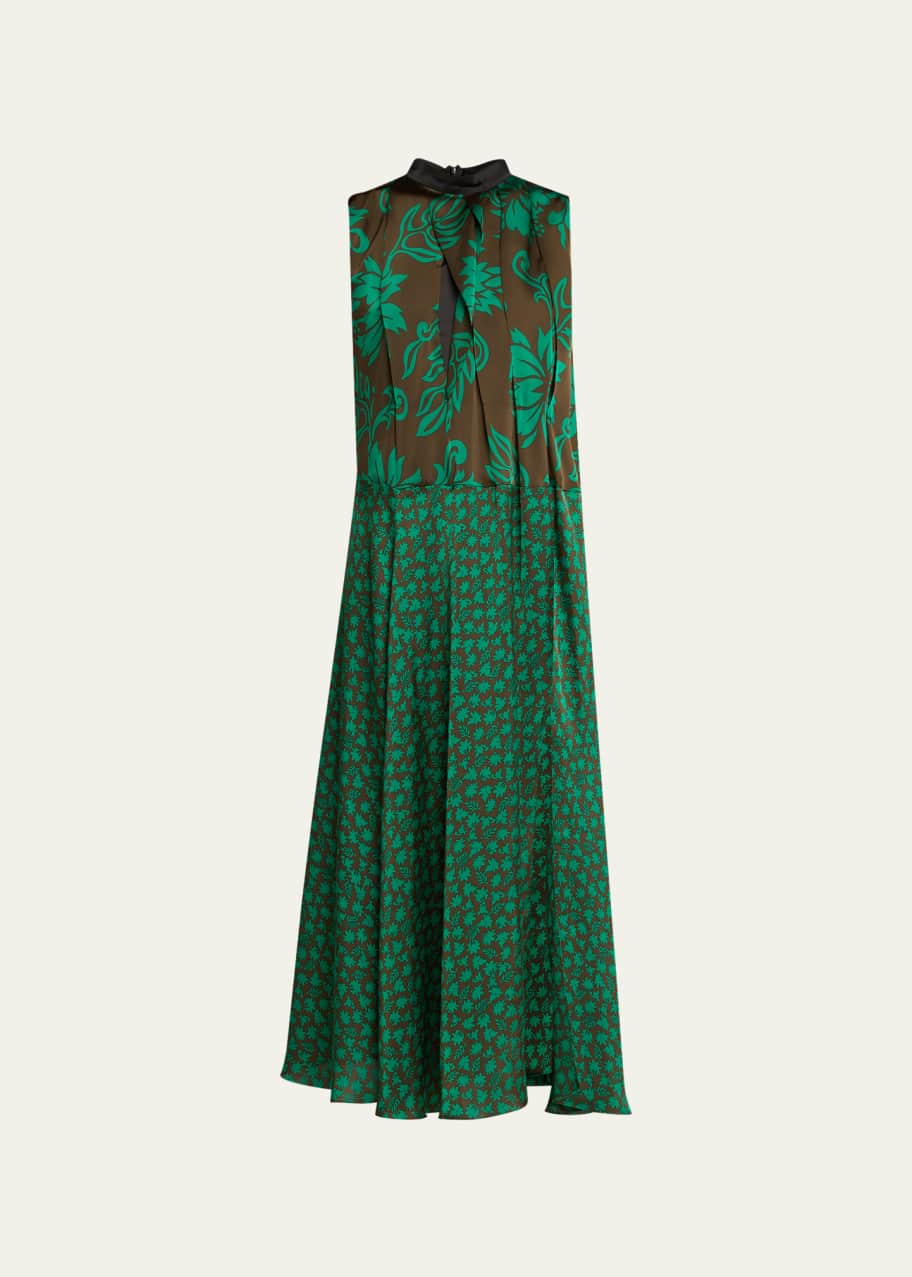 angela bassett green dress Long Maxi Dress With Shell Lace – Urban Roots main image 0