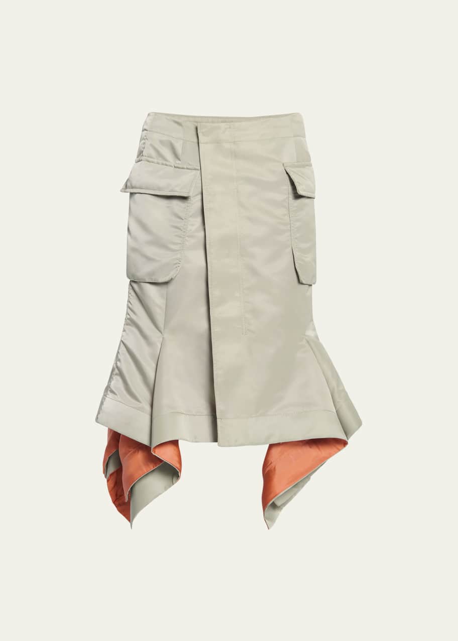 Nylon Twill Skirt