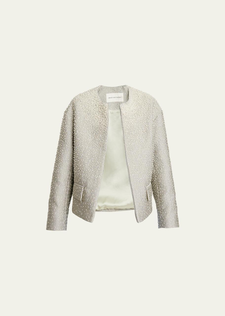 Dries Van Noten Vonda Embellished Short Jacket - Bergdorf Goodman