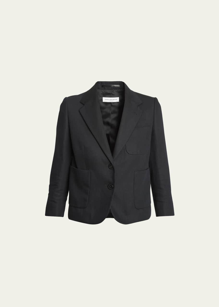 Dries Van Noten Bambis Two-Button Short Blazer - Bergdorf