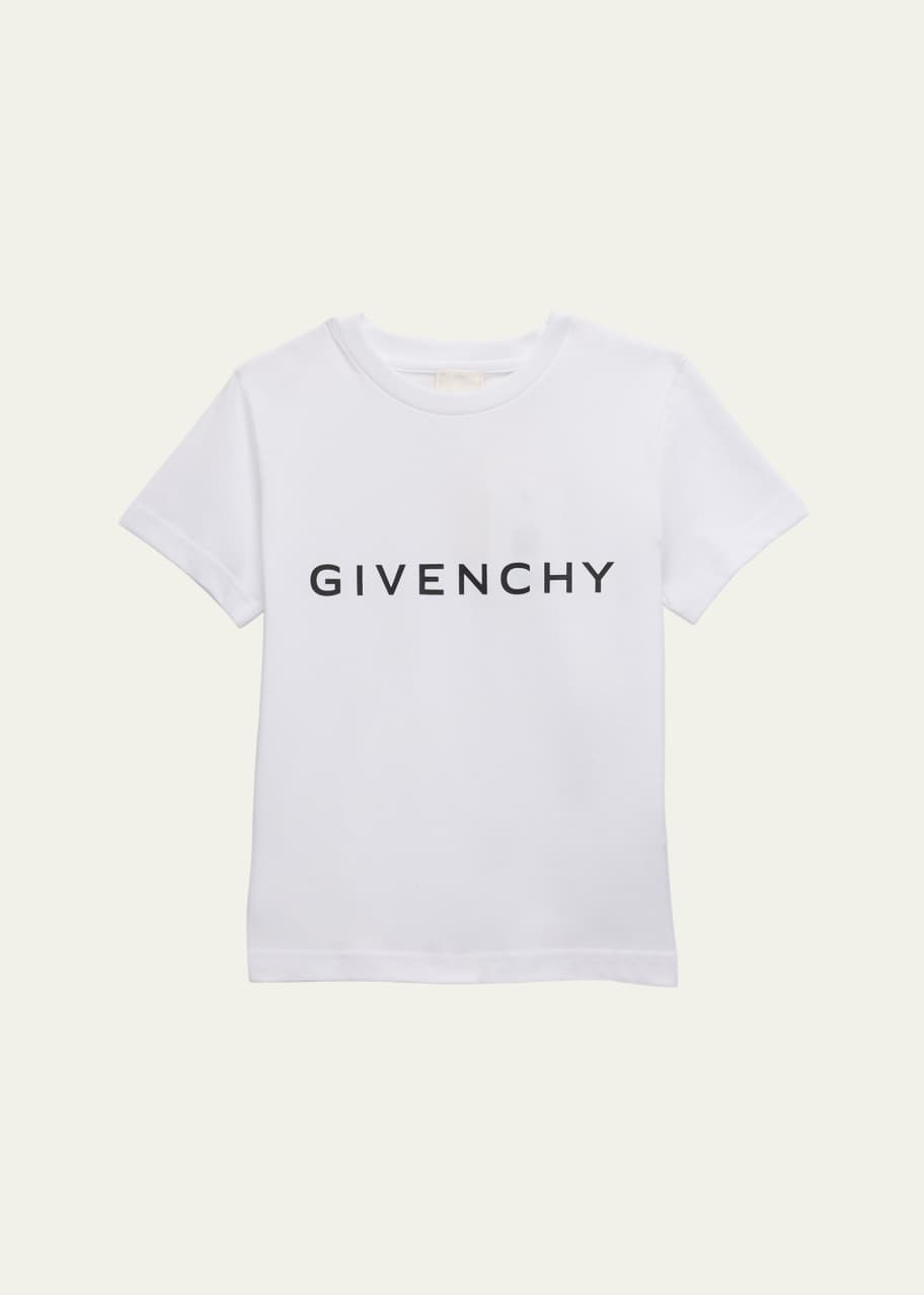 Givenchy Boy's Logo-Print Short-Sleeve Cotton Jersey T-Shirt