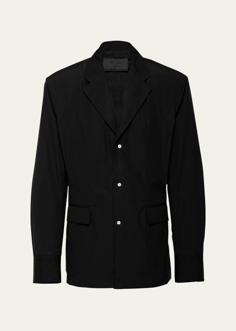Prada Men s Poplin 3 Button Sport Coat Bergdorf Goodman