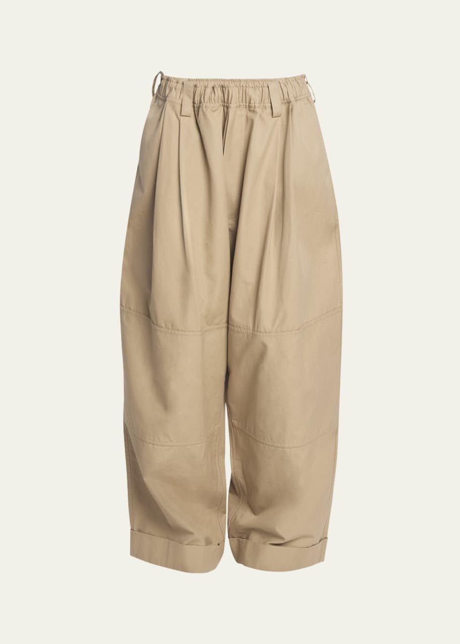 【売れ筋】 Pants Leg Wide Chino Drawstring ROGGE MERYLL - Goodman Bergdorf チノパン