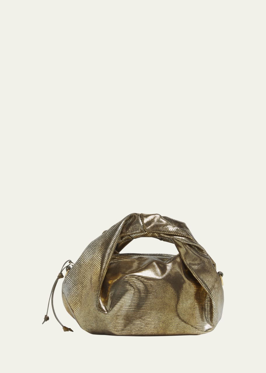 DRIES VAN NOTENバック DRIES VAN NOTEN Leather-trimmed ruffled mesh tote | NET-A-PORTER