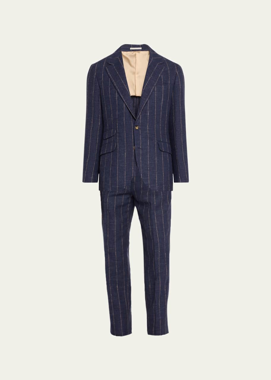 BRUNELLO CUCINELLI ウール ストライプ ジレ Flecked chevron vest for Woman in Rope | Brunello Cucinelli