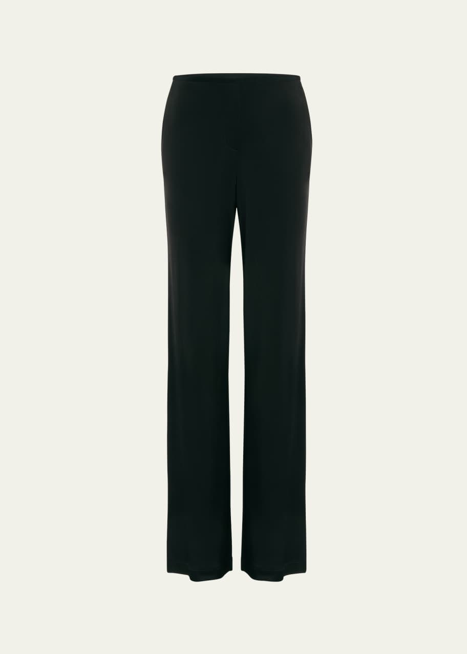 Image 1 of 1: Straight-Leg Fluid Pull-On Pants
