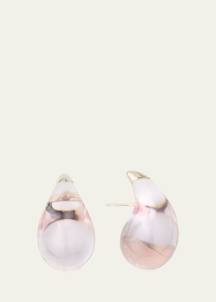 ピアス BOTTEGA VENETA small drop earrings in resin and 925 silver BOTTEGA VENETA Resin and sterling silver earrings | NET-A-PORTER