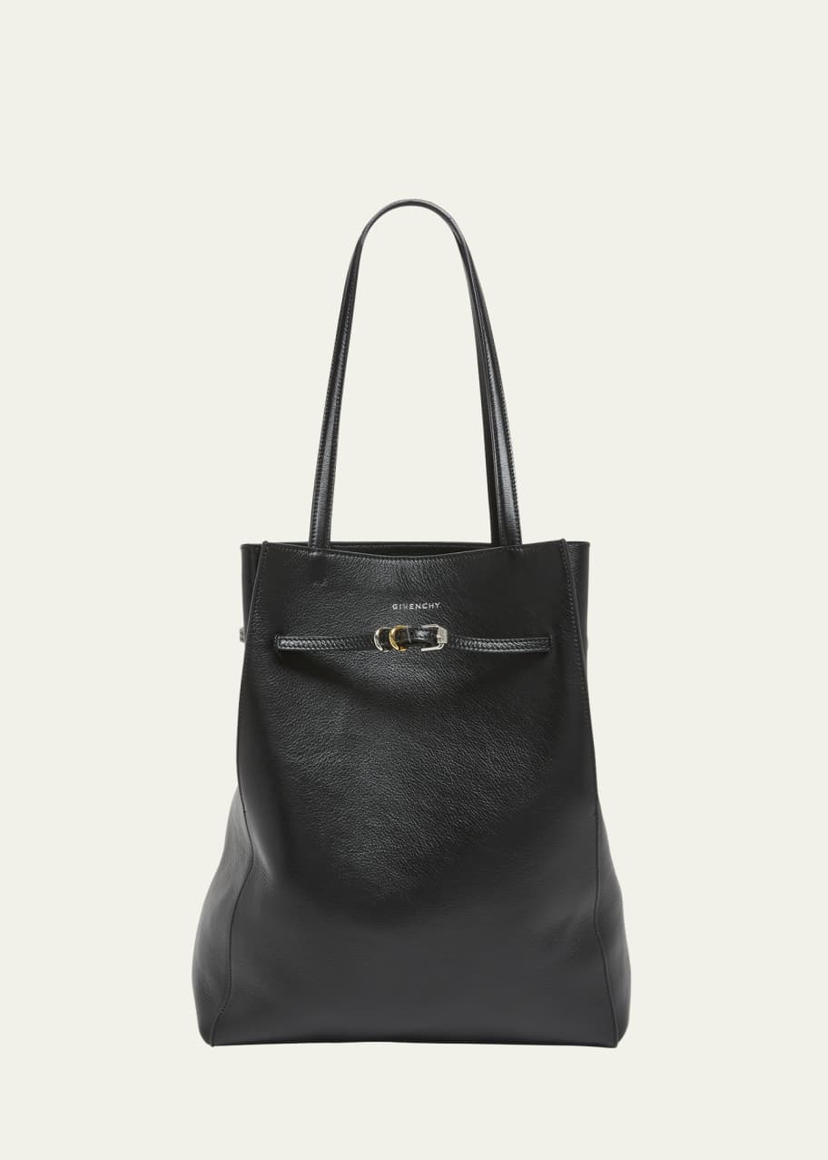 Givenchy Voyou Medium North-South Tote Bag in Tumbled Leather