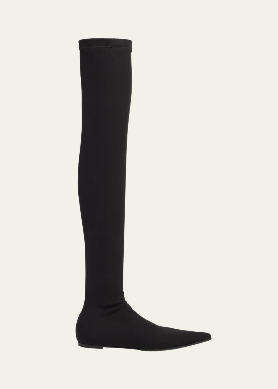 Image 1 of 1: Stretch Over-The-Knee Sock Boots