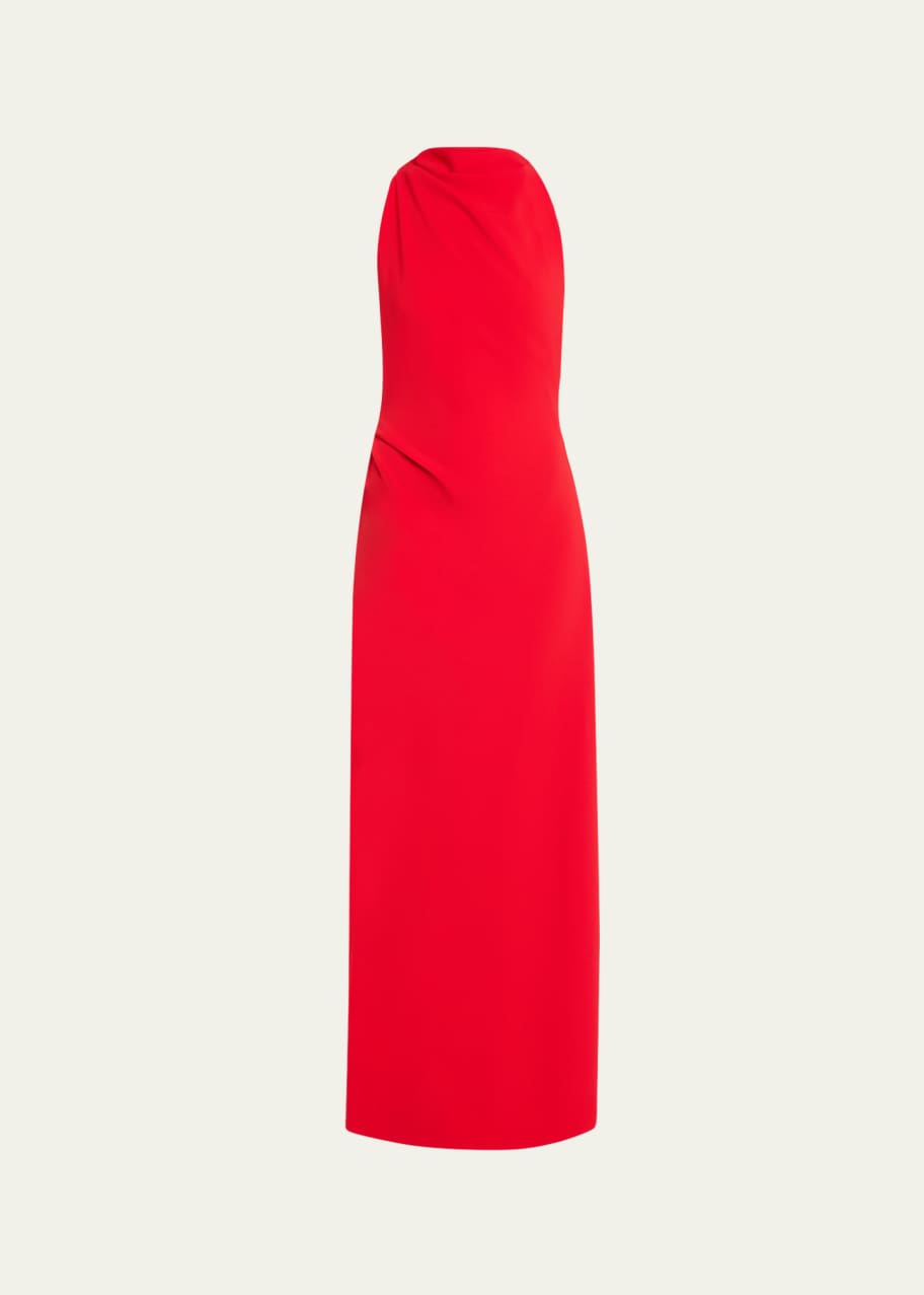 Image 1 of 1: Faye Backless Matte Crepe Gown