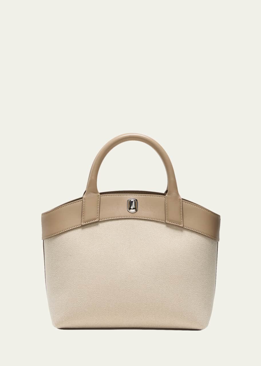 Image 1 of 1: Tondo Small Canvas Tote Bag