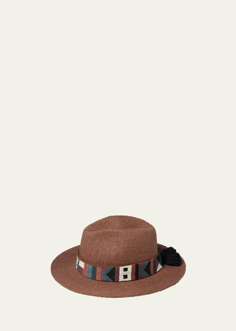 Eres Ignacio Straw Fedora Hat - Bergdorf Goodman display picture 3