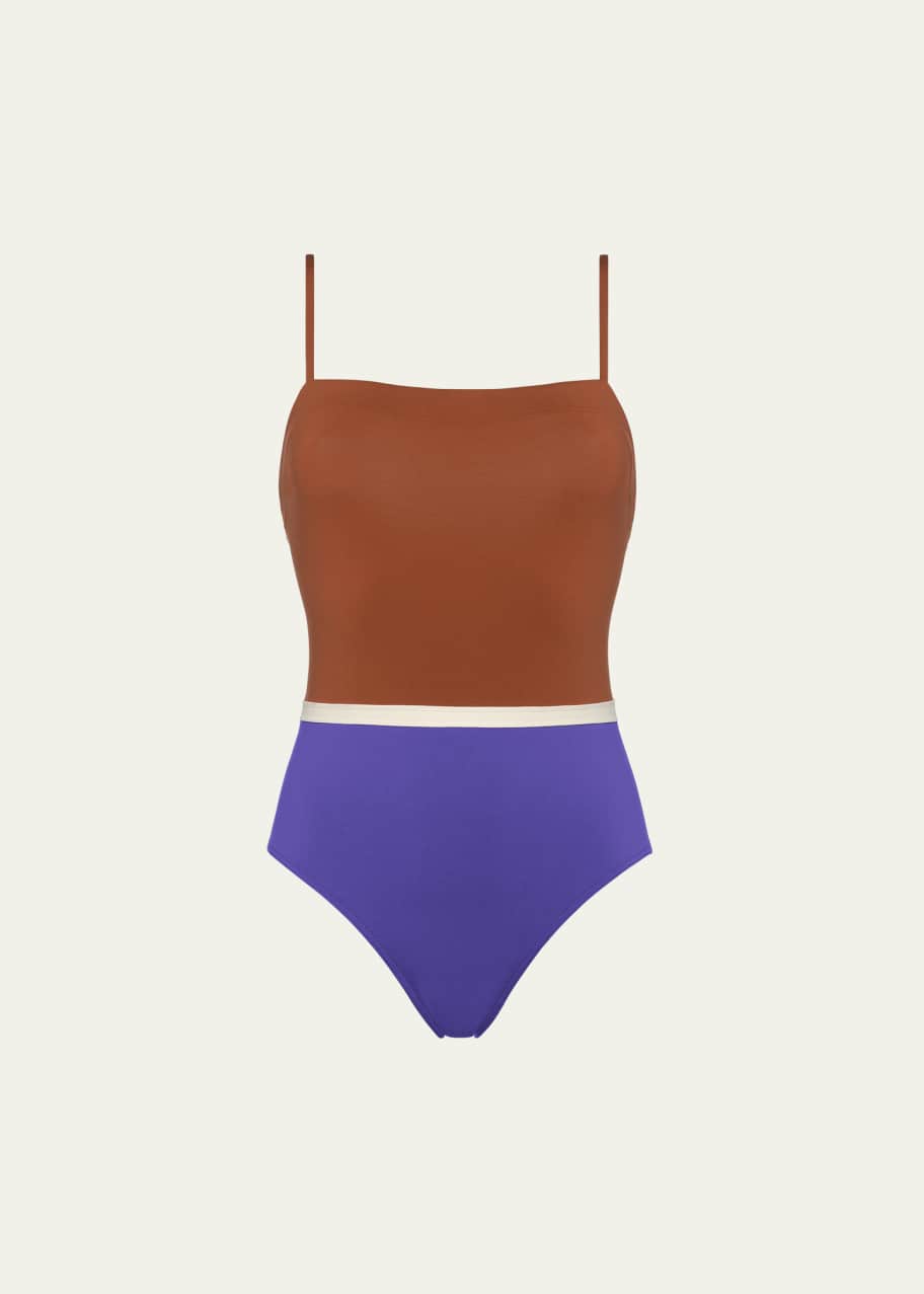 Image 1 of 1: Ara Colorblock One-Piece Swimsuit