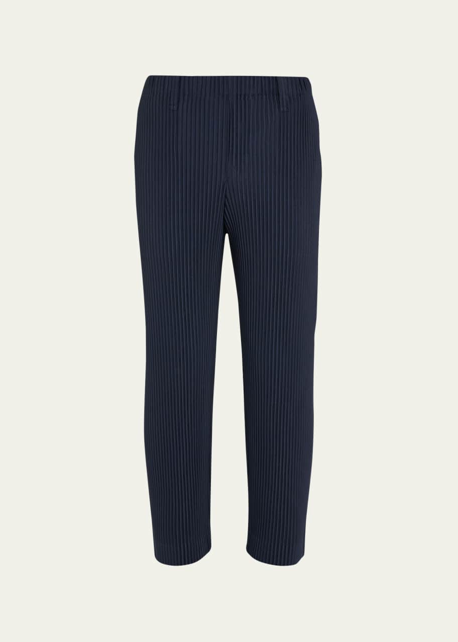 Image 1 of 1: Men's Pleated Straight Pants