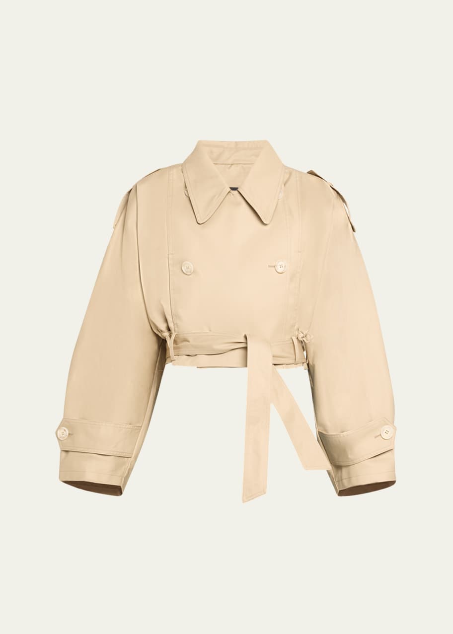 DARKPARK Penelop Cropped Trench Coat - Bergdorf Goodman