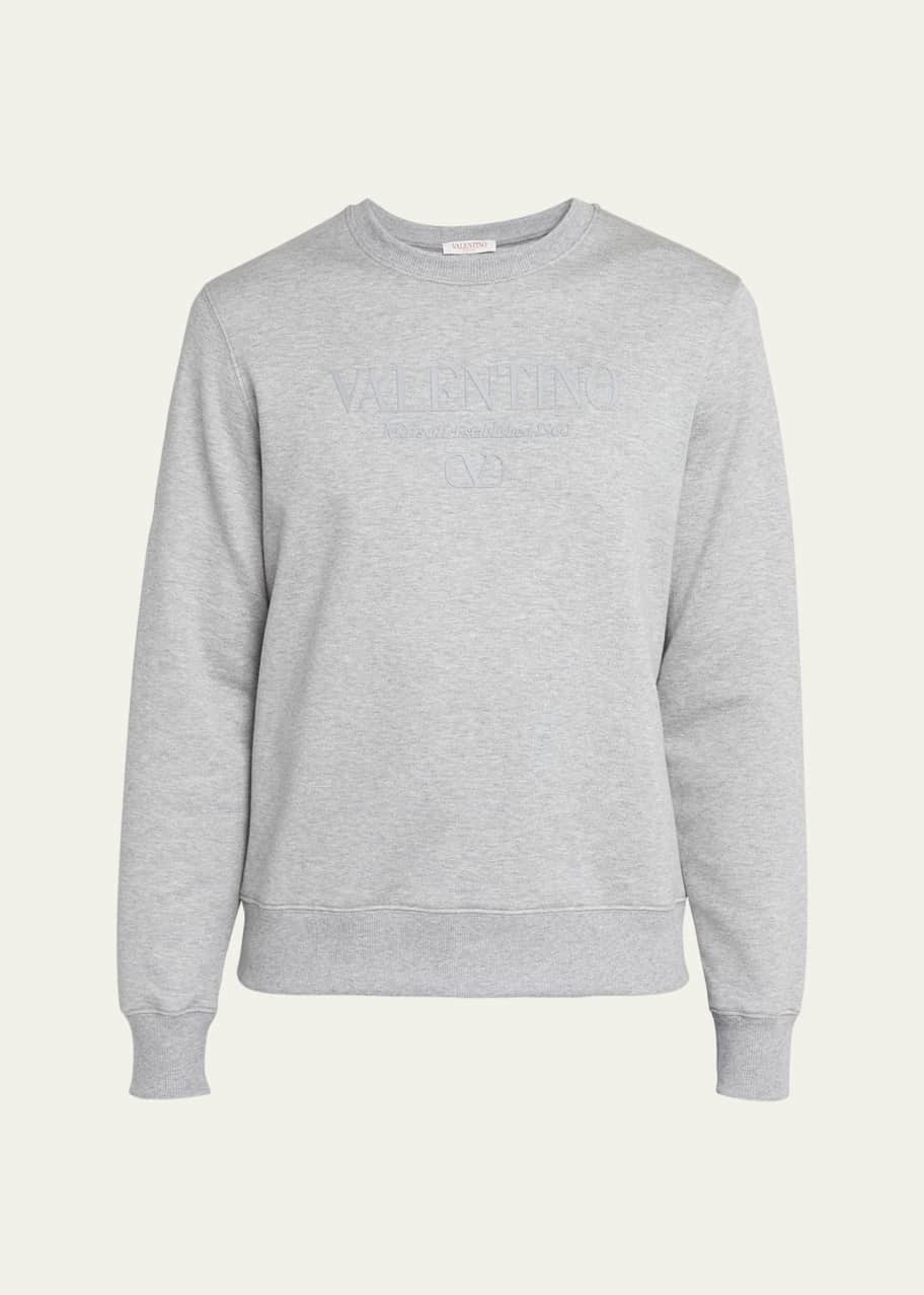 Image 1 of 1: Men's Terry Heat Transfer Logo Sweatshirt