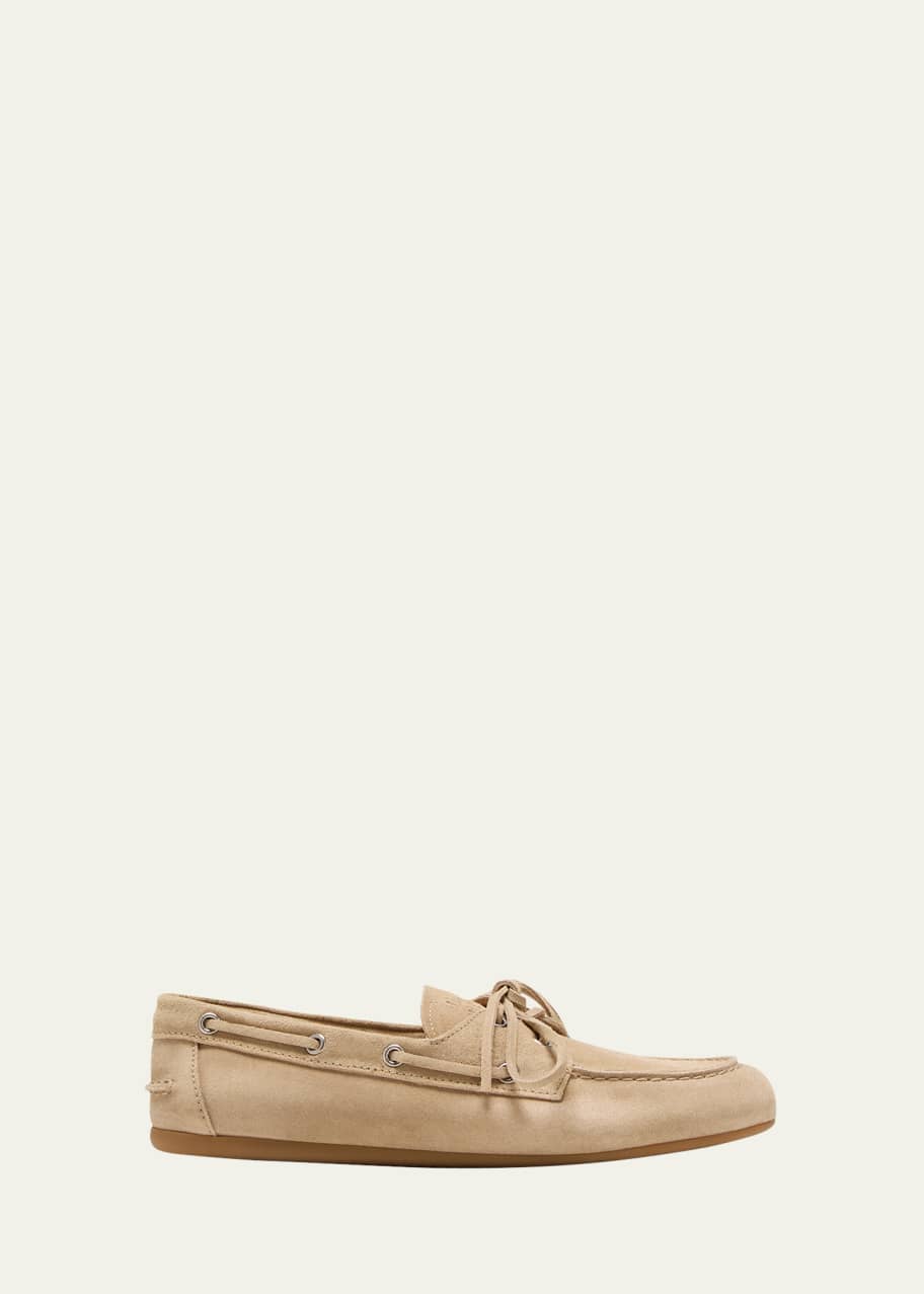 【関税&送料込】Miu Miu Mocassins Miu Miu logo-embossed Suede Loafers | Brown | FARFETCH