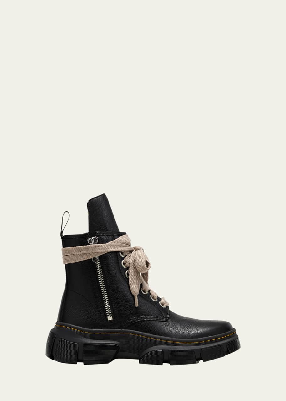 Rick Owens × Dr.Martens JUMBO LACE BOOT Rick Owens x Dr. Martens Jumbo Lace-Up Boot - Bergdorf Goodman