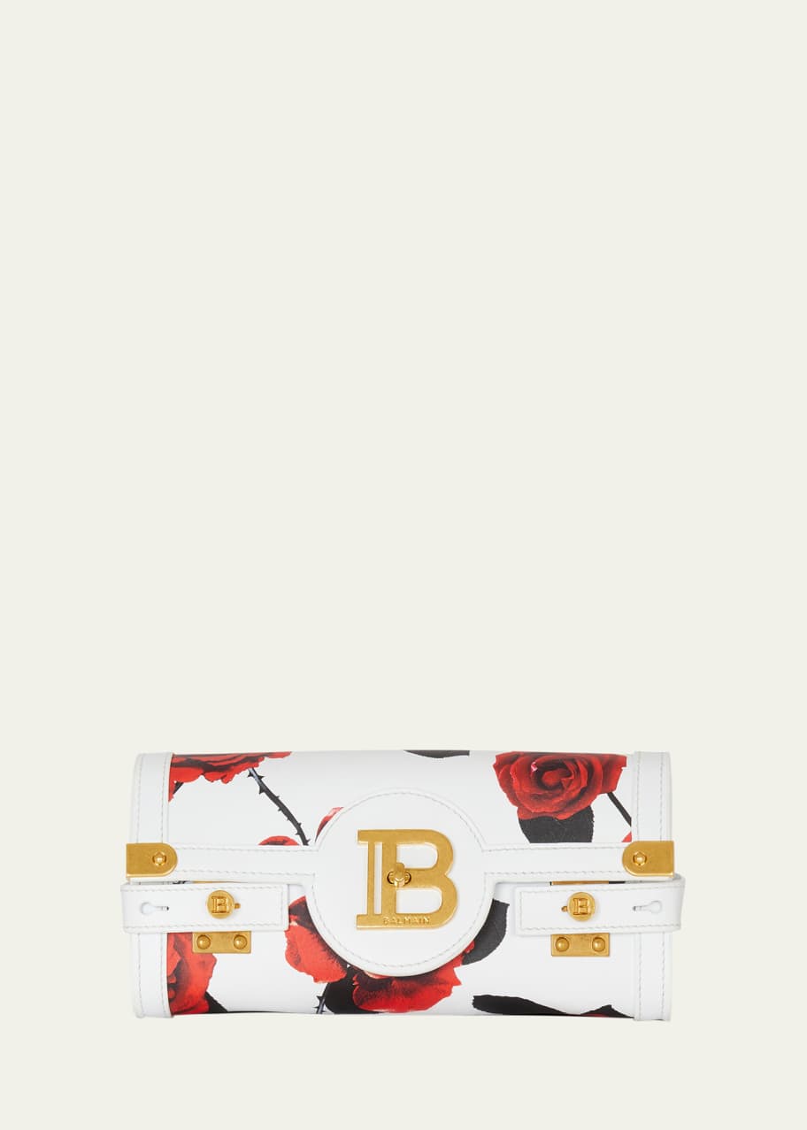 Image 1 of 1: BBuzz 23 Wallet on a Chain in Rose Printed Leather