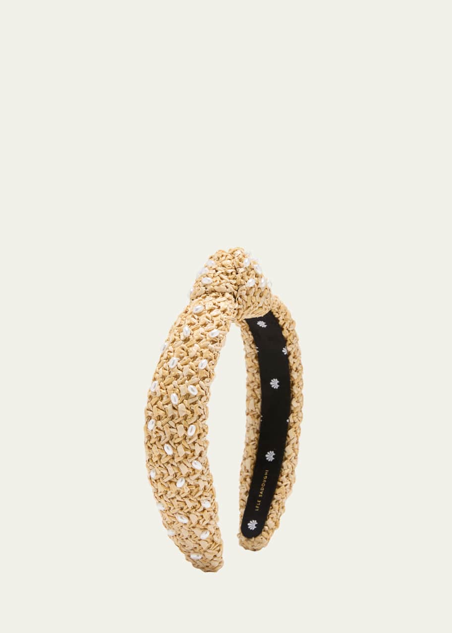 Image 1 of 1: Pearly Slim Knotted Headband