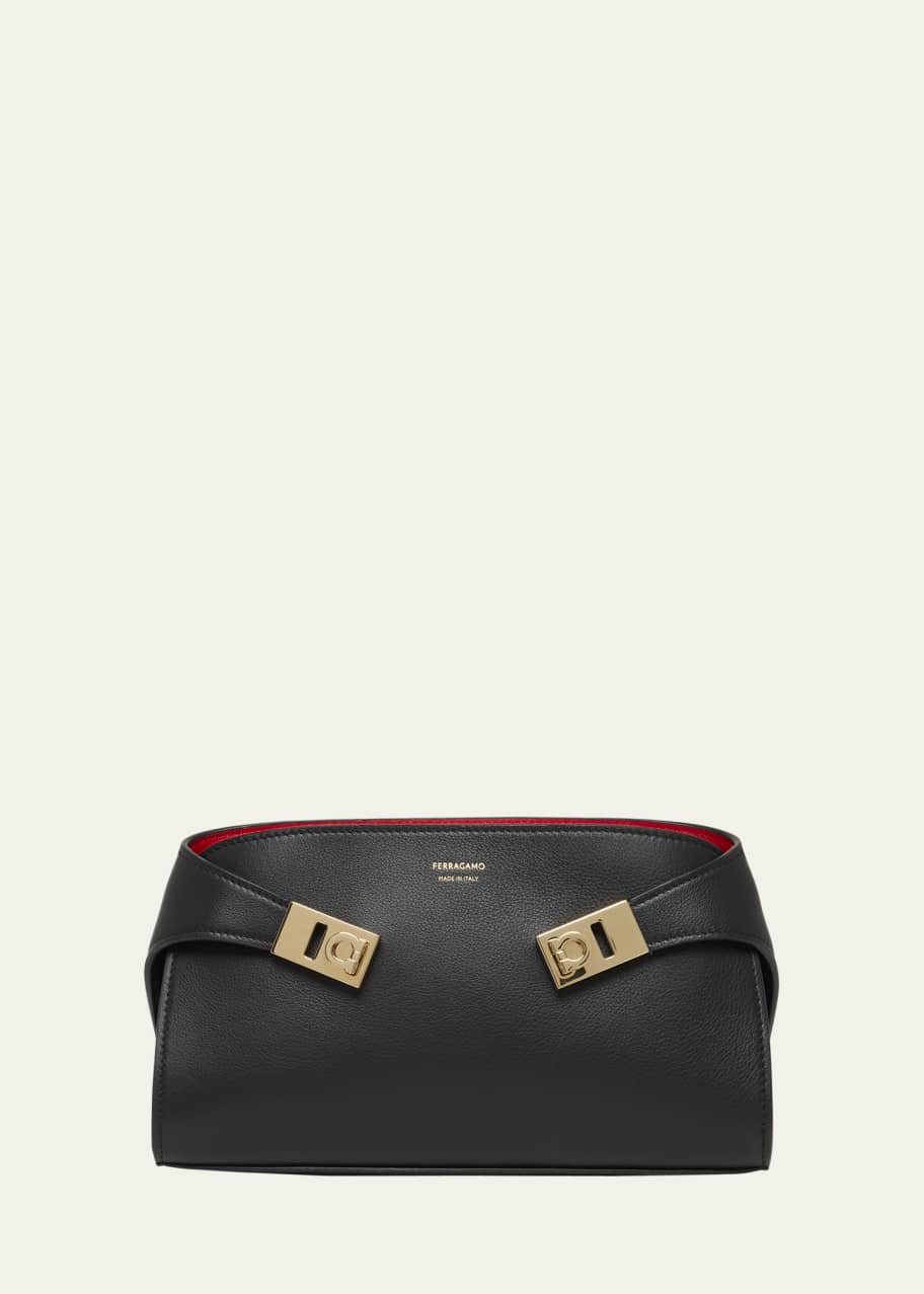 Image 1 of 1: Mini Hug Leather Crossbody Bag
