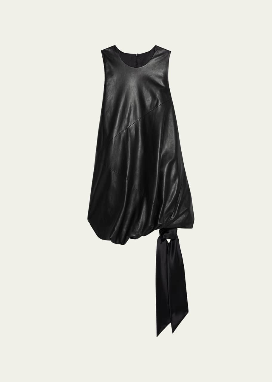 Helmut Lang Leather Bubble Dress - Bergdorf Goodman