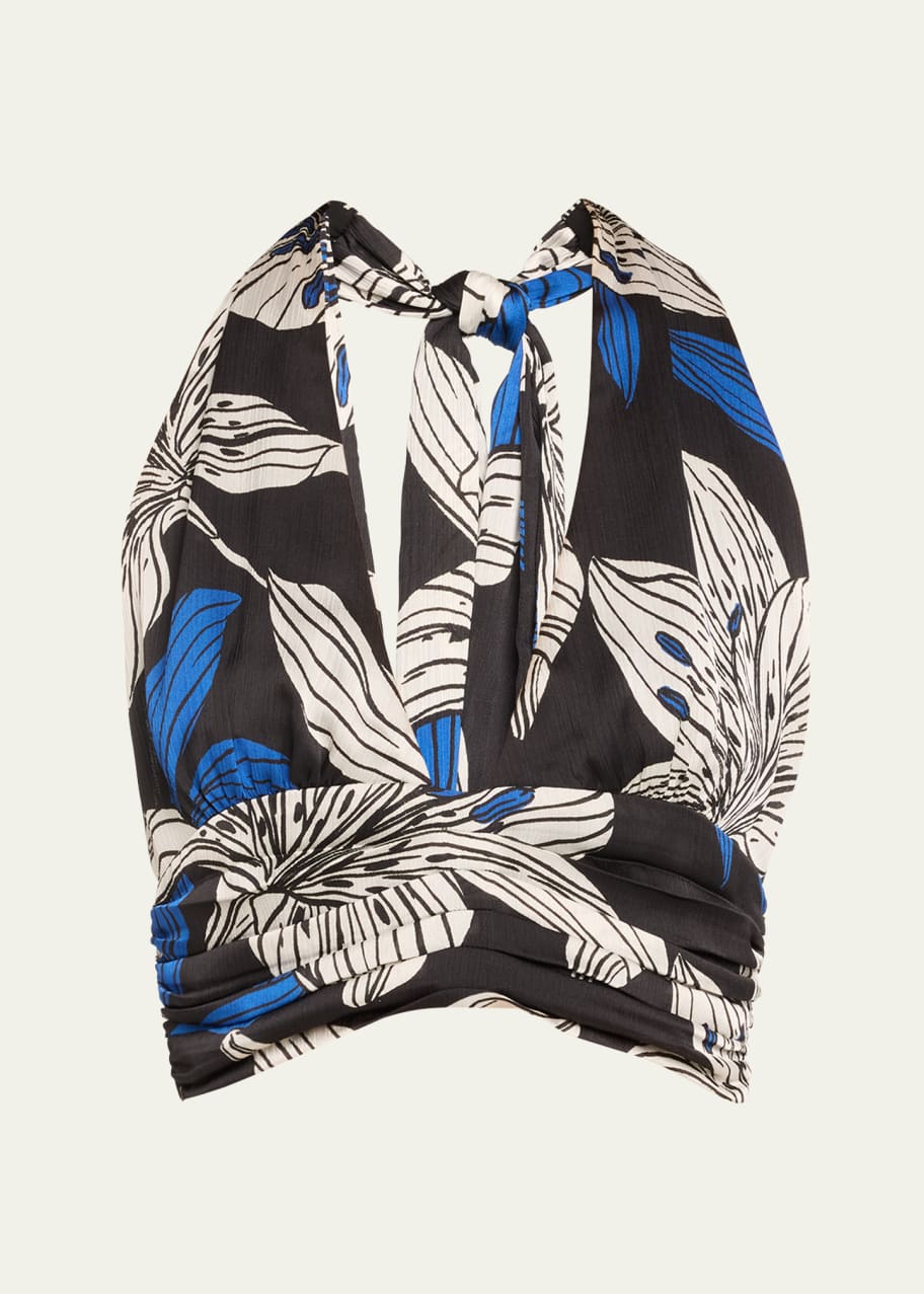 Image 1 of 1: Milan Lily Halter Crop Top