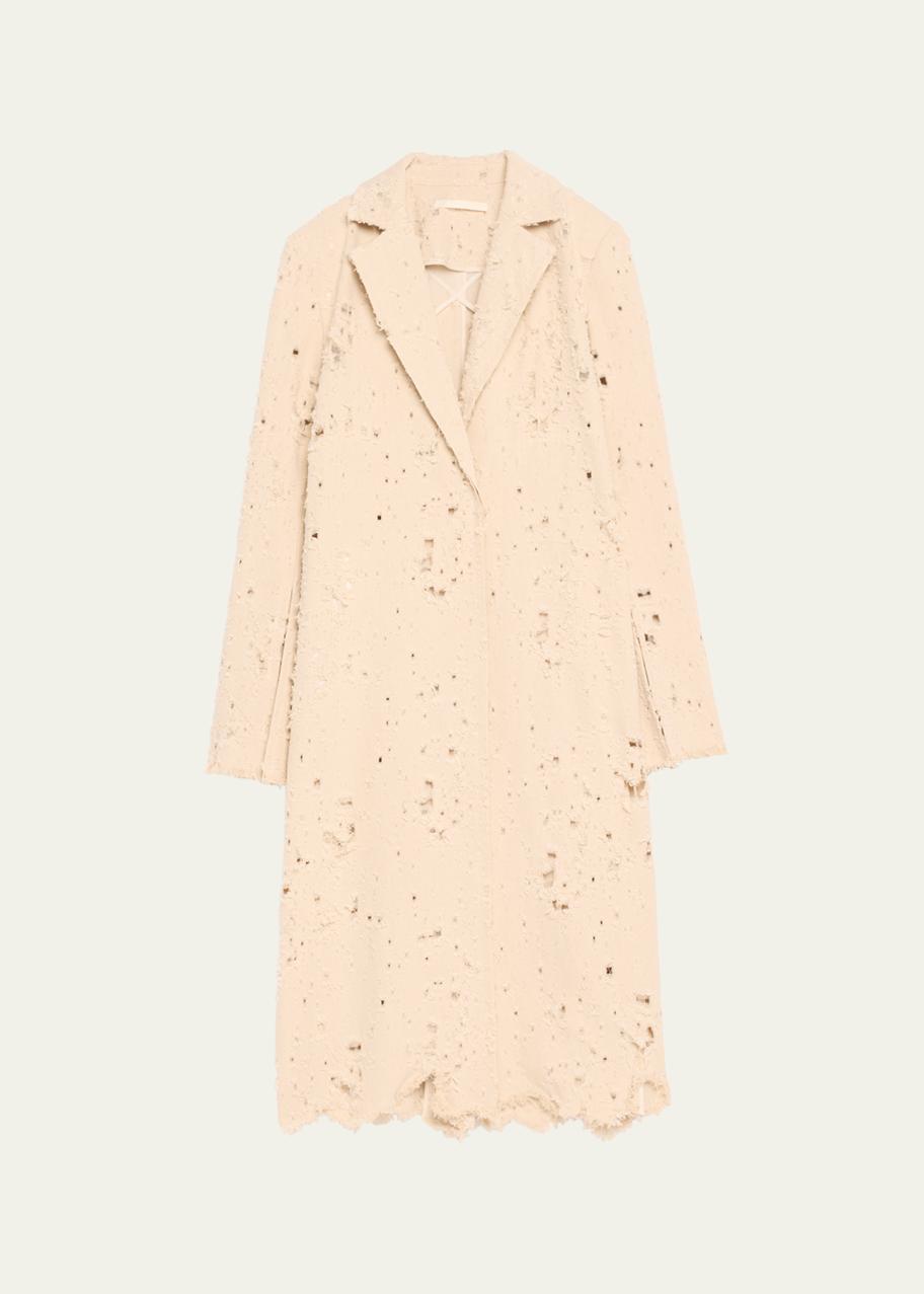 Jason Wu Collection Fray Textured Twill Coat - Bergdorf Goodman