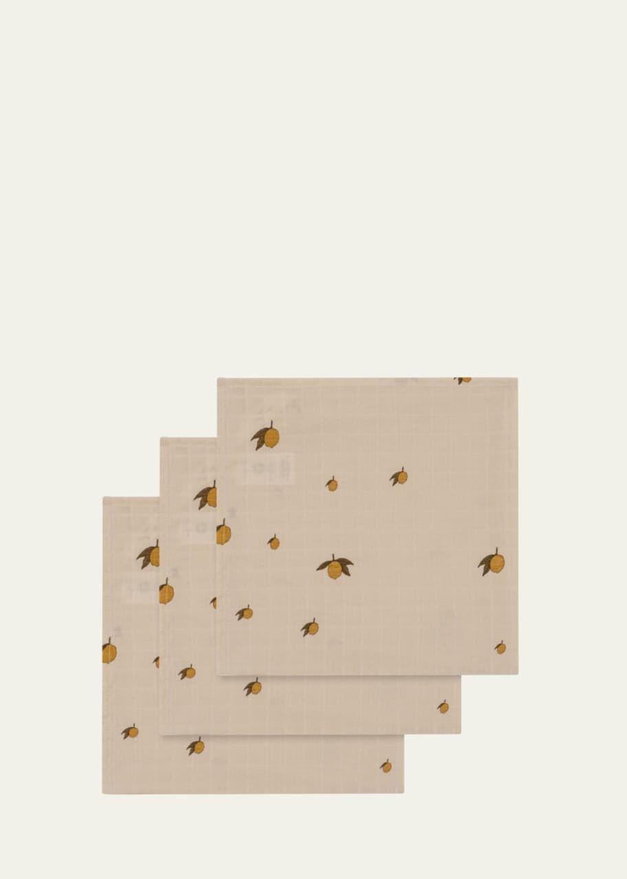 Image 1 of 1: Kid's 3-Pack Organic Cotton Muslin Cloths