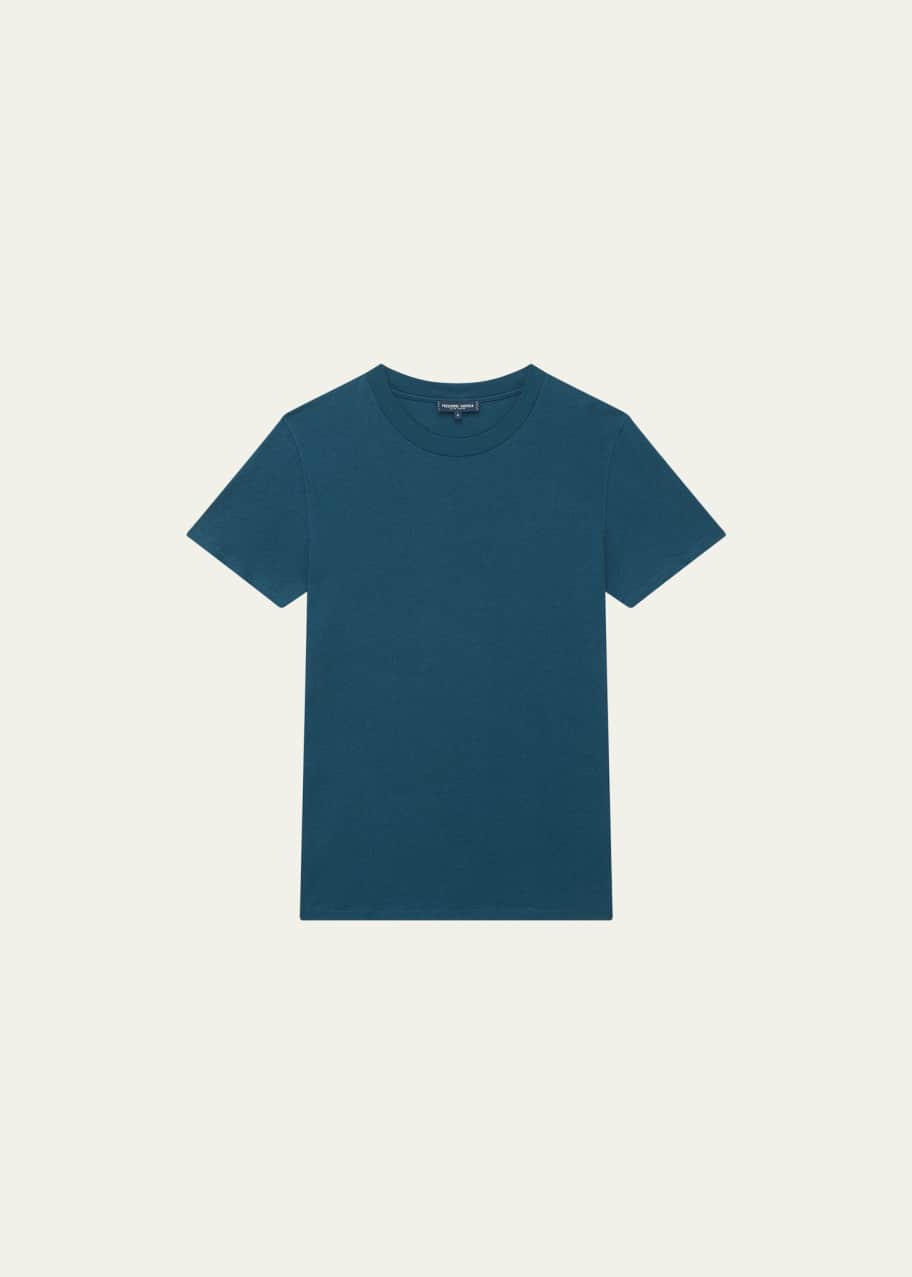 Image 1 of 1: Men's Cotton Linen Short-Sleeve T-Shirt