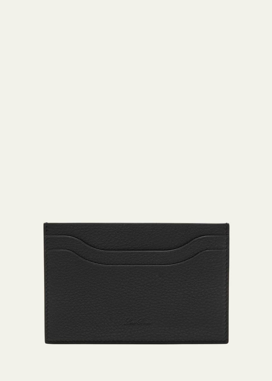 Image 1 of 1: Men's Extra Grained Calfskin Card Holder