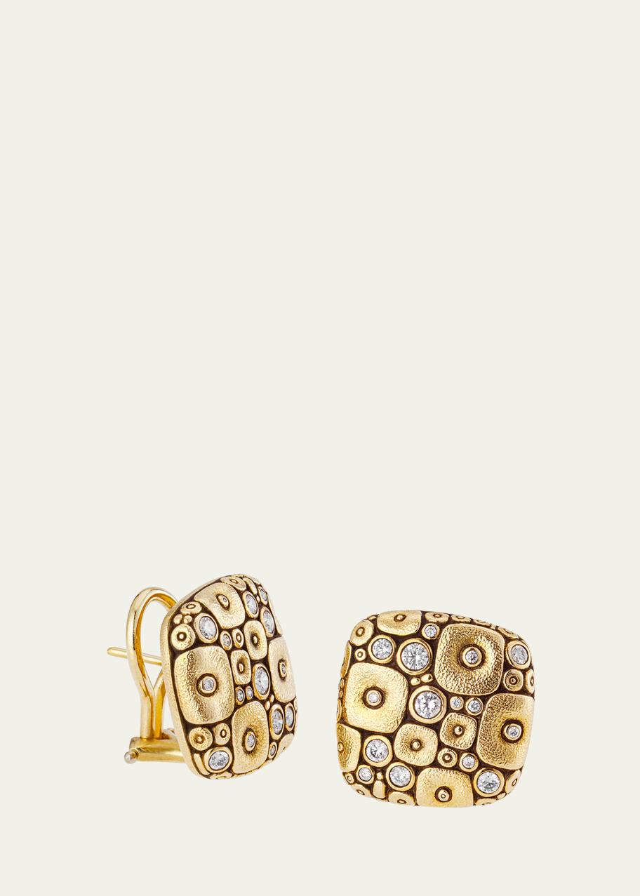 Alex Sepkus Soft Mosaic 18K Yellow Gold Stud Earrings - Bergdorf Goodman
