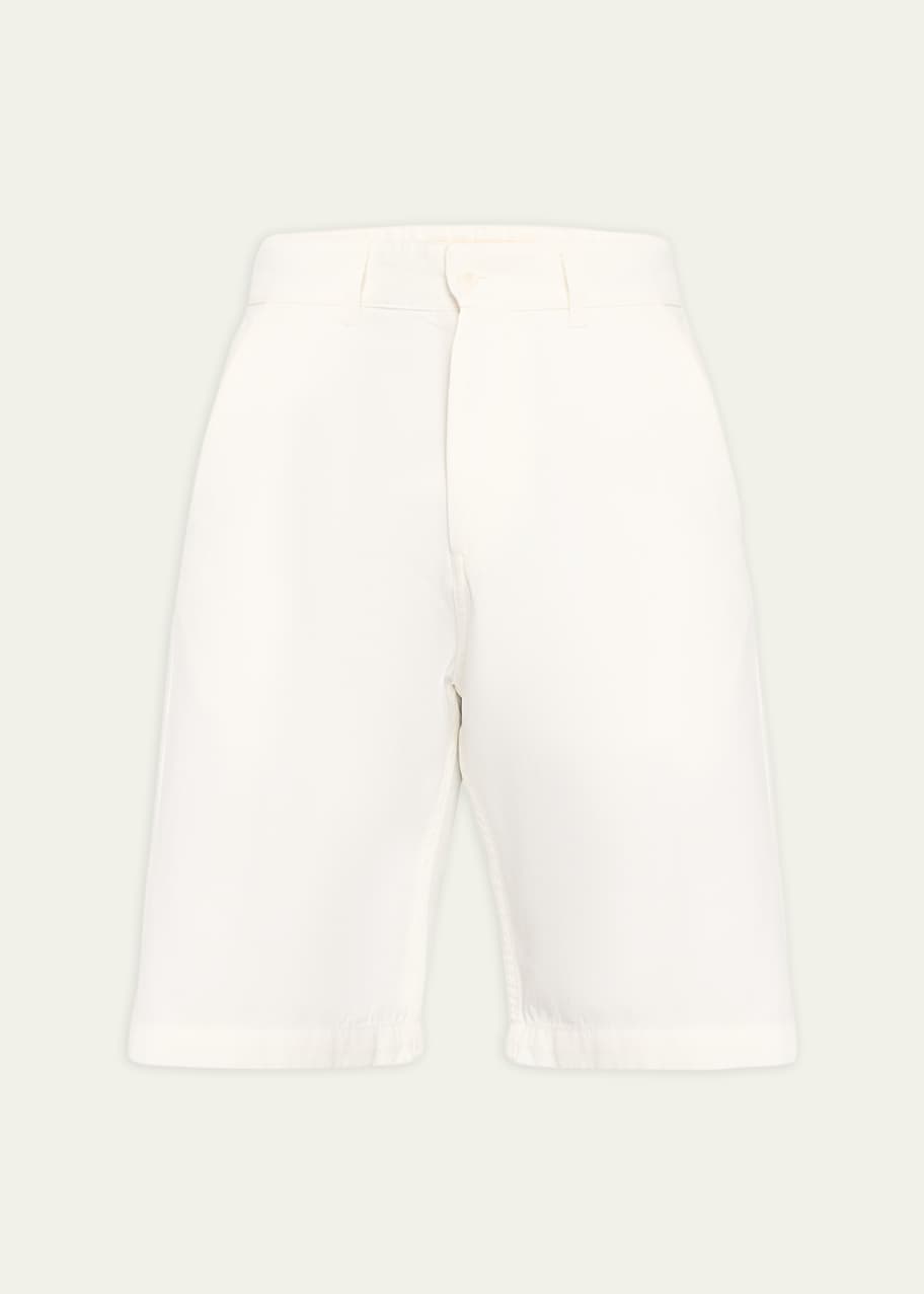 Image 1 of 1: Men's Rob Cotton-Linen Bermuda Shorts