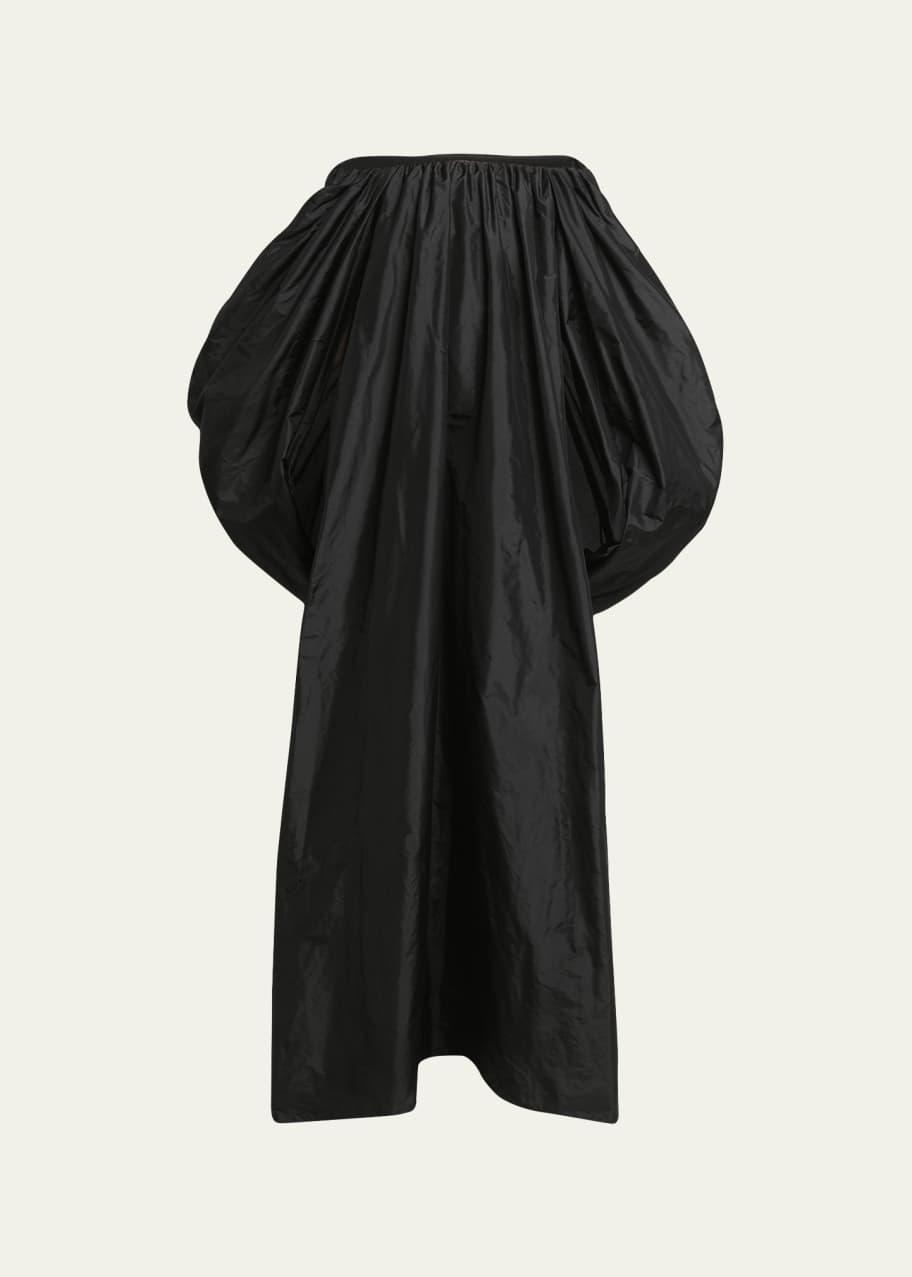 chinese dress ladies Violette bubble hem maxi dress black main image 1