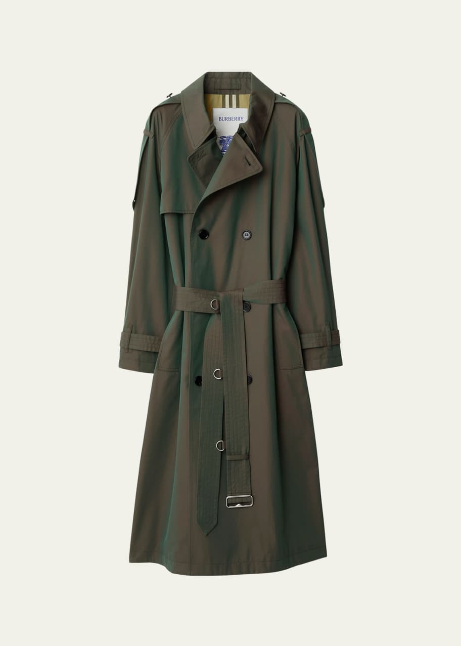 Burberry Iridescent Belted Trench Coat - Bergdorf Goodman